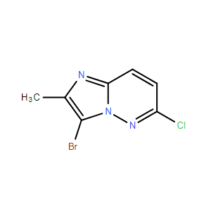 6-氯-2-甲基-3-溴-咪唑并[1,2-b]吡嗪,3-Bromo-6-chloro-2-methylimidazo[1,2-b]pyridazine