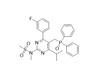 瑞舒伐他汀鈣雜質(zhì)45,N-(5-((diphenylphosphoryl)methyl)-4-(3-fluorophenyl)-6-isopropylpyrimidin-2-yl)-N-methylmethanesulfonamide