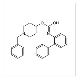biphenyl-2-ylcarbamic acid 1-benzylpiperidin-4-yl ester,(1-benzylpiperidin-4-yl) N-(2-phenylphenyl)carbamate