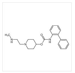 1-[2-(methylamino)ethyl]piperidin-4-yl biphenyl-2-ylcarbamate,biphenyl-2-ylcarbamic acid 1-[2-(methylamino)ethyl]piperidin-4-yl ester