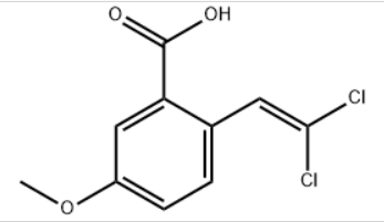 2-(2,2-二氯乙烯基)-5-甲氧基苯甲酸,Benzoic acid, 2-(2,2-dichloroethenyl)-5-methoxy-