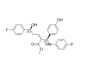 依折麦布杂质33,(5S)-methyl 5-(4-fluorophenyl)-2-((S)-((4-fluorophenyl)amino)(4- hydroxyphenyl)methyl)-5-hydroxypentanoate