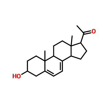 3-羥基-5,7-孕甾二烯-20-酮,1-[(3S,9R,10R,13R,14R,17S)-3-hydroxy-10,13-dimethyl-2,3,4,9,11,12,14,15,16,17-decahydro-1H-cyclopenta[a]phenanthren-17-yl]ethanone