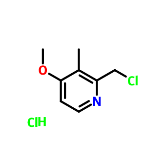 2-氯甲基-4-甲氧基-3-甲基吡啶盐酸盐,Pyridine, 2-(chloromethyl)-4-methoxy-3-methyl-, hydrochloride