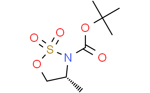 tert-butyl (R)-4-methyl-1,2,3-oxathiazolidine-3-carboxylate 2,2-dioxide,tert-butyl (R)-4-methyl-1,2,3-oxathiazolidine-3-carboxylate 2,2-dioxide