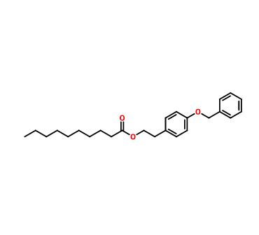 4-苄氧基苯基乙基葵酸酯,Decanoic acid, 2-[4-(phenylMethoxy)phenyl]ethyl ester