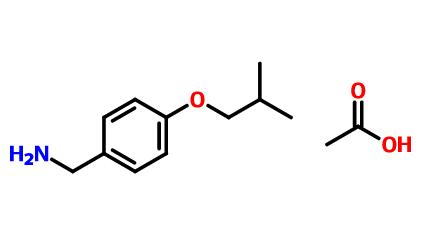 4-异丁氧基苄胺醋酸盐,4-(2-METHYLPROPOXY)-BENZENEMETHANAMINE