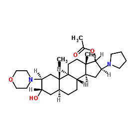 罗库中间体,(2b,3a,5a,16b,17b)-17-Acetoxy-3-hydroxy-2-(4-morpholinyl)-16-(1-pyrrolidinyl)androstane