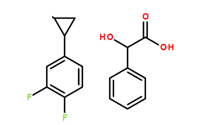 (1R,2S)-2-(3,4-二氟苯基)环丙胺 (R)-扁桃酸盐