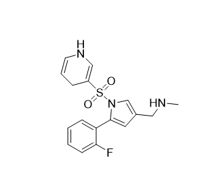 沃諾拉贊雜質(zhì)42,1-(1-((1,4-dihydropyridin-3-yl)sulfonyl)-5-(2-fluorophenyl)-1H-pyrrol-3-yl)-N-methylmethanamine