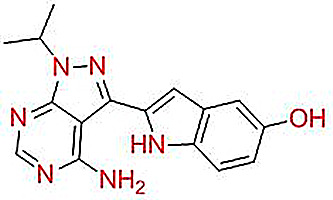 2-(4-氨基-1-异丙基-1H-吡唑并[3,4-D]嘧啶-3-基)-1H-吲哚-5-醇,2-(4-amino-1-isopropyl-1H-pyrazolo[3,4-d]pyrimidin-3-yl)-1H-indol-5-ol/PP242