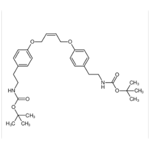 di-tert-butyl (((but-2-ene-1,4-diylbis(oxy))bis(4,1-phenylene))bis(ethane-2,1-diyl))(Z)-dicarbamate