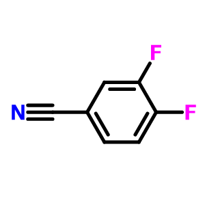 3,4-二氟苯腈,4-CYANO-1,2-DIFLUOROBENZENE;3,4-DIFLUOROBENZONITRILE;Benzonitrile, 3,4-difluoro- (9CI);3,4-Difluorobenzonitrile ;3,4-Difluorobenzonitrile ;Benzonitrile, 3,4-difluoro-;3,4-Difluorobenzonitrile