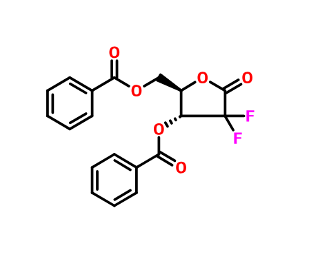 2-脱氧-2,2-二氟戊呋喃糖-1-酮 3,5-二安息香酸盐,2-Deoxy-2,2-difluoro-D-erythro-pentafuranous-1-ulose-3,5-dibenzoate