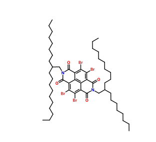 N,N'-二-(2-辛基十二烷基)-2,3,6,7-四溴-1,4,5,8-萘四羧酸二酰胺,4,5,9,10-TetrabroMo-2,7-bis(2-octyldodecyl)benzo[lMn][3,8]phenanthroline-1,3,6,8-tetraone