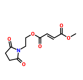 2-(2,5-二氧代吡咯烷-1-基)乙基甲基富马酸酯,4-O-[2-(2,5-dioxopyrrolidin-1-yl)ethyl] 1-O-methyl (E)-but-2-enedioate