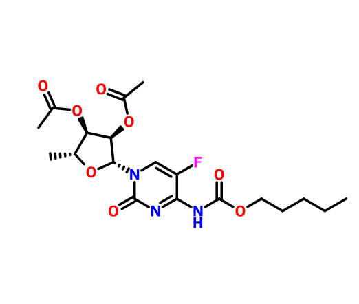 5'-脫氧-5-氟-N-[(戊氧基)羰基]胞苷 2',3'-二乙酸酯,5`-deoxy-5-fluore-N-[(pentoyloxy)carbonyl]cytidine 2`,3`-diacetate