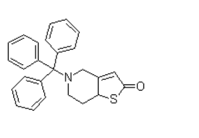 5,6,7,7a-四氢-5-(三苯甲基)噻吩并[3,2-c]吡啶酮,5,6,7,7a-Tetrahydro-5-(triphenylmethyl)thieno[3,2-c]pyridinone