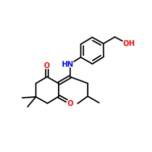 2-{1-[4-(羟甲基)苯氨基]-3-甲基亚丁基}-5,5-二甲基-1,3-环己二酮,DMAB-OH