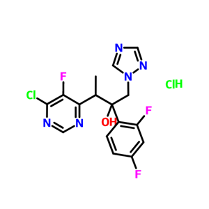 3-(6-氯-5-氟嘧啶-4-基)-2-(2,4-二氟苯基)-1-(1H-1,2,4-三唑-1-基)-2-丁醇盐酸盐