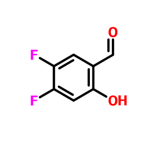 2-羟基-4,5-二氟苯甲醛,Benzaldehyde, 4,5-difluoro-2-hydroxy- (9CI)