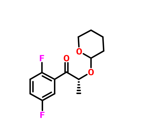 (2R)-2',5'-difluoro-2-(3,4,5,6-tetrahydro-2H-pyran-2-yloxy)-propiophenone,(2R)-2',5'-difluoro-2-(3,4,5,6-tetrahydro-2H-pyran-2-yloxy)-propiophenone