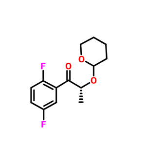 (2R)-2',5'-difluoro-2-(3,4,5,6-tetrahydro-2H-pyran-2-yloxy)-propiophenone