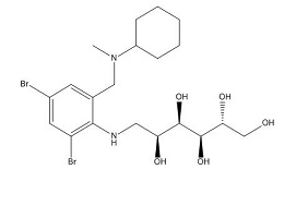 溴己新杂质4,(2R,3R,4R,5S)-6-((2,4-dibromo-6-((cyclohexyl(methyl)amino)methyl)phenyl)amino)hexane-1,2,3,4,5-pentaol