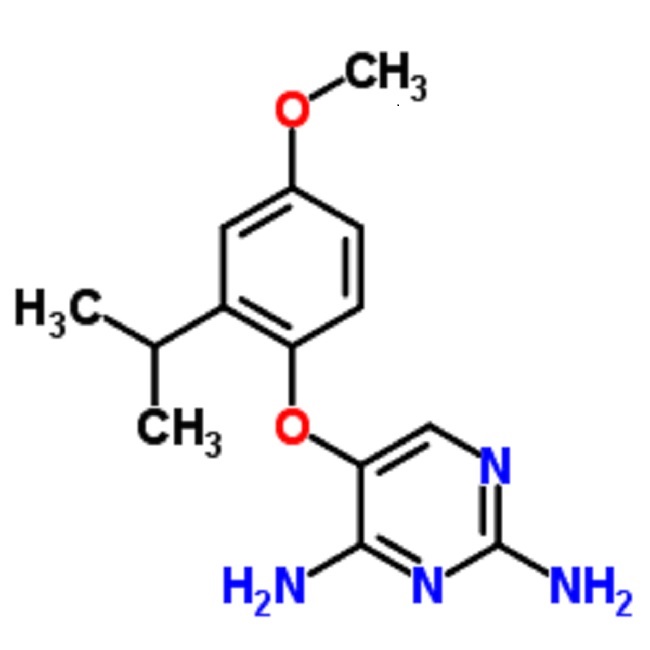 5-（2-异丙基-4-甲氧基-苯酚）-嘧啶-2,4-二胺,TCMDC-132471