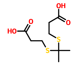 3,3'-(丙烷-2,2-二基双(硫烷二基))二丙酸,3,3'-(Propane-2,2-diylbis(sulfanediyl))dipropionic acid