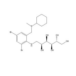 溴己新杂质4,(2R,3R,4R,5S)-6-((2,4-dibromo-6-((cyclohexyl(methyl)amino)methyl)phenyl)amino)hexane-1,2,3,4,5-pentaol