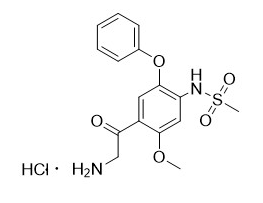 2-氨基-1-（2-甲氧基-4-甲磺酰胺基-5-苯氧基）苯基乙酮盐酸盐,2-amino-1-(2-methoxy-4-methanesulfonylamino-5-Phenoxy)acetophenone