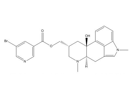 尼麦角林杂质4,((6aR,9R,10aS)-10a-hydroxy-4,7-dimethyl-4,6,6a,7,8,9,10,10a-octahydroindolo[4,3-fg]quinolin-9-yl)methyl 5-bromonicotinate