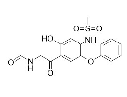 甲酰胺基甲基-2-羟基-4-甲磺酰胺基-5-苯氧基苯基酮,formamidomethyl-2-hydroxy-4-methanesulfonylamino-5-Phenoxyphenylethanone