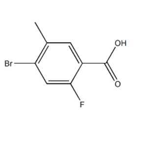 4-溴-2-氟-5-甲基苯甲酸,4-Bromo-2-fluoro-5-methylbenzoicacid