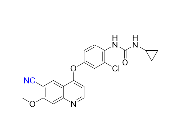 仑伐替尼杂质11,1-(2-chloro-4-((6-cyano-7-methoxyquinolin-4-yl)oxy)phenyl)-3-cyclopropylurea