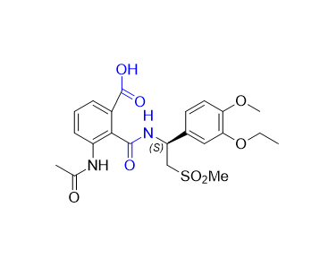 阿普斯特杂质13,(S)-3-acetamido-2-((1-(3-ethoxy-4-methoxyphenyl)-2-(methylsulfonyl)ethyl)carbamoyl)benzoic acid