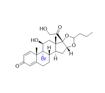 布地奈德杂质10,(6aS,6bR,7S,8aS,8bS,11aR,12aS,12bS)-6b-bromo-7-hydroxy-8b-(2-hydroxyacetyl)-6a,8a-dimethyl-10-propyl-6a,6b,7,8,8a,8b,11a,12,12a,12b-decahydro-1H-naphtho[2',1':4,5]indeno[1,2-d][1,3]dioxol-4(2H)-one