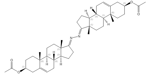 3β-17-吲哚雄激素-5-烯-3-乙酸乙酯二聚体,3β-17- indole androgen-5-ene-3-ethyl acetate dimer