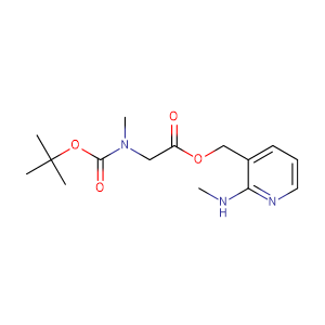 3-(叔丁氧羰基甲基氨基)乙酰氧基甲基-2-甲氨基吡啶,2-(methylamino)pyridin-3-yl)methyl 2-((tert-butoxycarbonyl)(methyl)amino)acetate