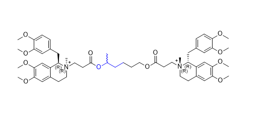 苯磺顺阿曲库铵杂质09,(1R,1'R,2R,2'R)-2,2'-(((1-methylpentane-1,5-diyl)bis(oxy))bis(3-oxopropane-3,1-diyl))bis(1-(3,4-dimethoxybenzyl)-6,7-dimethoxy-2-methyl-1,2,3,4-tetrahydroisoquinolin-2-ium)