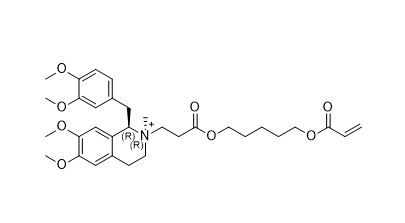苯磺顺阿曲库铵杂质14,(1R,2R)-2-(3-((5-(acryloyloxy)pentyl)oxy)-3-oxopropyl)-1-(3,4-dimethoxybenzyl)-6,7-dimethoxy-2-methyl-1,2,3,4-tetrahydroisoquinolin-2-ium