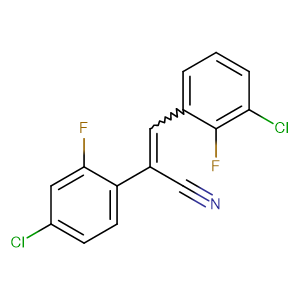 (Z)-3-(3-氯-2-氟苯基)-2-(4-氯-2-氟苯基)-2-丙烯腈,(Z)-3-(3-Chloro-2-fluorophenyl)-2-(4-chloro-2-fluorophenyl)-2-propenenitrile