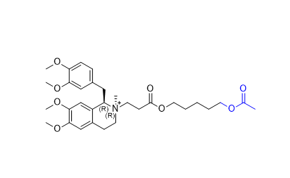 苯磺顺阿曲库铵杂质22,(1R,2R)-2-(3-((5-acetoxypentyl)oxy)-3-oxopropyl)-1-(3,4-dimethoxybenzyl)-6,7-dimethoxy-2-methyl-1,2,3,4-tetrahydroisoquinolin-2-ium