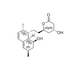 辛伐他汀雜質(zhì)08,(4R,6R)-4-hydroxy-6-(2-((1S,2S,6R,8S,8aR)-8-hydroxy-2,6-dimethyl-1,2,6,7,8,8a-hexahydronaphthalen-1-yl)ethyl)tetrahydro-2H-pyran-2-one