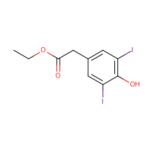 3,5-二碘-4-羟基苯乙酸乙酯,ethyl 4-hydroxy-3,5-diiodophenylacetate