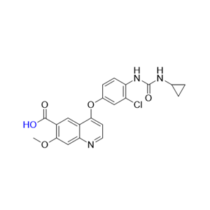 仑伐替尼杂质08,4-(3-chloro-4-(3-cyclopropylureido)phenoxy)-7-methoxyquinoline-6-carboxylic acid