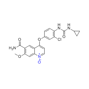 仑伐替尼杂质10,6-carbamoyl-4-(3-chloro-4-(3-cyclopropylureido)phenoxy)-7-methoxyquinoline 1-oxide