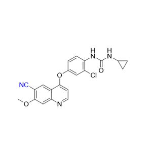 仑伐替尼杂质11,1-(2-chloro-4-((6-cyano-7-methoxyquinolin-4-yl)oxy)phenyl)-3-cyclopropylurea