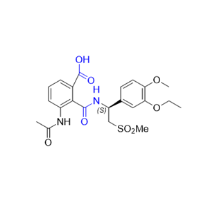阿普斯特杂质13,(S)-3-acetamido-2-((1-(3-ethoxy-4-methoxyphenyl)-2-(methylsulfonyl)ethyl)carbamoyl)benzoic acid